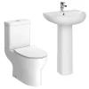 Victorian Plumbing Elite Rimless 4-Piece Modern Bathroom Suite -Croydex shop eli4pc nd2