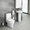 Victorian Plumbing Elite Rimless Close Coupled Toilet + Soft Close Seat -Croydex shop elipp nd2
