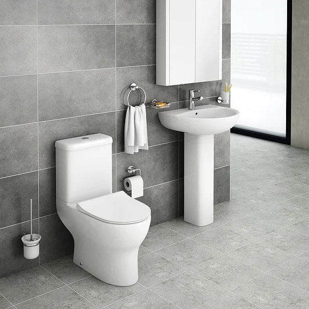 Victorian Plumbing Elite Rimless Close Coupled Toilet + Soft Close Seat 3 Victorian Plumbing Elite Rimless Close Coupled Toilet + Soft Close Seat
