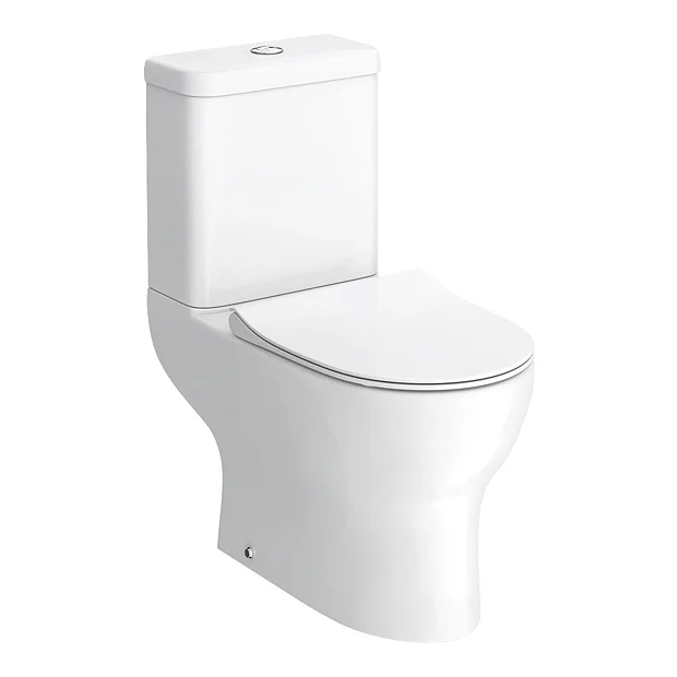 Victorian Plumbing Elite Rimless Close Coupled Toilet + Soft Close Seat 4 Victorian Plumbing Elite Rimless Close Coupled Toilet + Soft Close Seat - Image 2