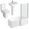 Victorian Plumbing Edge Modern Shower Bath Suite -Croydex shop emsb detail1