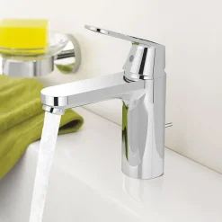 Grohe Solido Euro/Arena COMPLETE Wall Hung Suite (600mm Basin + Cosmo Smart Tap) -Croydex shop eurwhpak1 d6