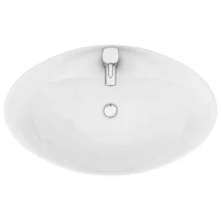 Victorian Plumbing Faro Oval Counter Top Basin 1TH - 590 X 395mm -Croydex shop faroovalcountertopbasin detail2