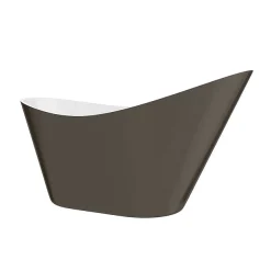 Nova Bathroom Nova Titanium Silver 1570 Modern Small Free Standing Slipper Bath -Croydex shop fb62tsil n d1