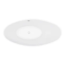 Nova Bathroom Nova Titanium Silver 1570 Modern Small Free Standing Slipper Bath -Croydex shop fb62tsil n d2