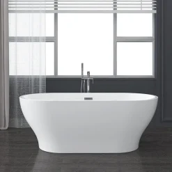 Victorian Plumbing Novus 1700 X 805 Double Ended Bath With Chrome Waste -Croydex shop fb955t l