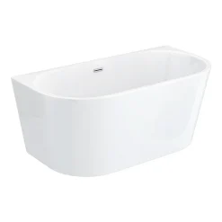 Victorian Plumbing Apollo 1500 X 750mm Small Back To Wall Modern Curved Bath 7 Victorian Plumbing Apollo 1500 X 750mm Small Back To Wall Modern Curved Bath -Croydex shop gd8113150 detail1