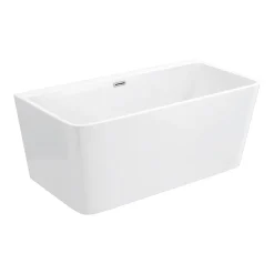 Victorian Plumbing Orion 1500 X 750mm Small Back To Wall Modern Square Bath -Croydex shop gd8117150 detail1