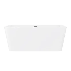 Victorian Plumbing Orion 1500 X 750mm Small Back To Wall Modern Square Bath -Croydex shop gd8117150 n d1