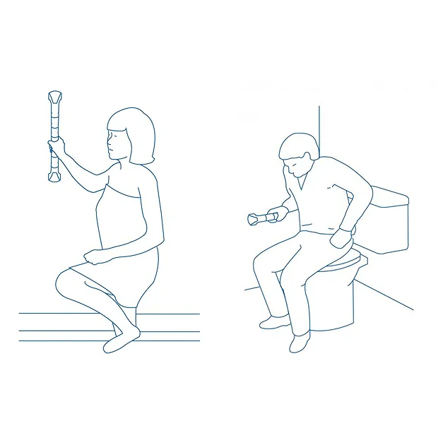 Croydex Grab N Grip 310mm Angled Grab Bar - Chrome 3 Croydex Grab N Grip 310mm Angled Grab Bar - Chrome