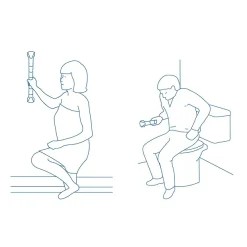 Croydex Grab N Grip 680mm Support Rail Grab Bar - Chrome -Croydex shop grabrailusesimg