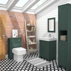 Chatsworth 500mm Traditional Green Toilet Unit Only -Croydex shop grndanwc d2