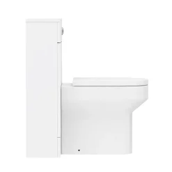 Nui Harmony Gloss White BTW WC Unit With Cistern + Soft Close Seat W500 X D200mm -Croydex shop harbtwsc d3