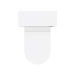 Nui Harmony Gloss White BTW WC Unit With Cistern + Soft Close Seat W500 X D200mm