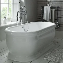Heritage Bathroom Heritage New Victoria Double Ended Roll Top Bath (1745x790mm) -Croydex shop heritagenewvictoriadoubleendedrolltopbathd1