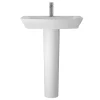 Hudson Reed Maya Basin 1TH + Full Pedestal (3 Size Options) -Croydex shop hrmayabasinped
