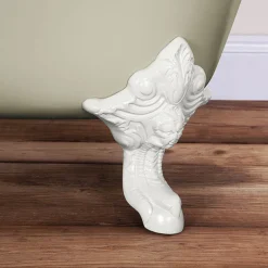 Hurlingham Bath Hurlingham Belvoir 0TH Cast Iron Roll Top Bath (1840x780mm) With White Feet -Croydex shop hur034036d1