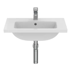 Ideal Standard I.Life S 1TH Wall Hung Basin + Chrome Bottle Trap -Croydex shop isil60wh d2