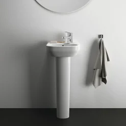 Ideal Standard I.Life A 350mm 1TH Handrinse Basin + Full Pedestal 13 Ideal Standard I.Life A 350mm 1TH Handrinse Basin + Full Pedestal -Croydex shop isila35fp d4