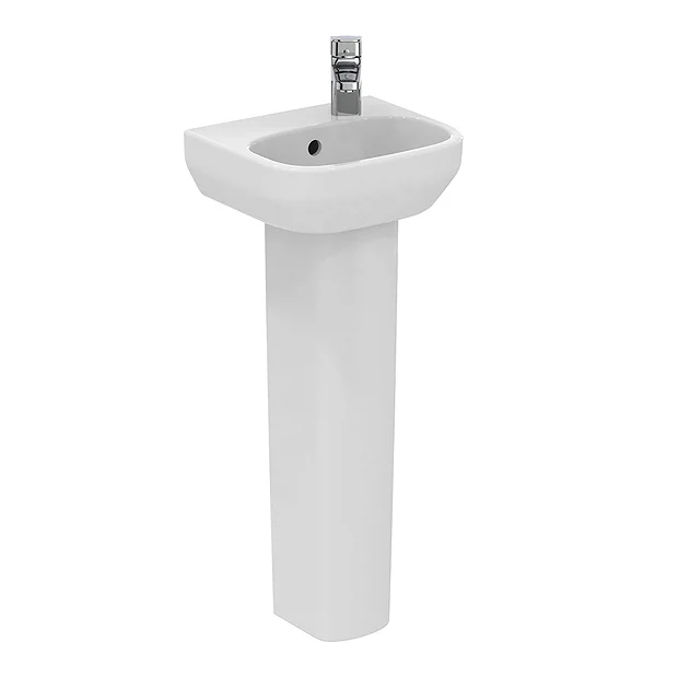 Ideal Standard I.Life A 350mm 1TH Handrinse Basin + Full Pedestal 4 Ideal Standard I.Life A 350mm 1TH Handrinse Basin + Full Pedestal - Image 2