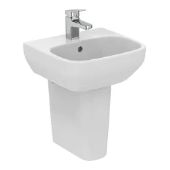 Ideal Standard I.Life A 400mm 1TH Handrinse Basin + Semi Pedestal -Croydex shop isila40sp l
