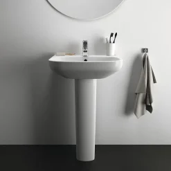 Ideal Standard I.Life A 1TH Washbasin + Full Pedestal -Croydex shop isila55fp d4