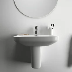 Ideal Standard I.Life A 1TH Washbasin + Semi Pedestal -Croydex shop isila55sp d4