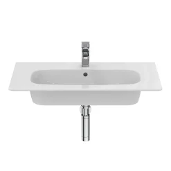 Ideal Standard I.Life A 1TH Wall Hung Basin + Chrome Bottle Trap 11 Ideal Standard I.Life A 1TH Wall Hung Basin + Chrome Bottle Trap -Croydex shop isila84wh d2