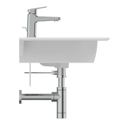 Ideal Standard I.Life A 1TH Wall Hung Basin + Chrome Bottle Trap 12 Ideal Standard I.Life A 1TH Wall Hung Basin + Chrome Bottle Trap -Croydex shop isila84wh d3
