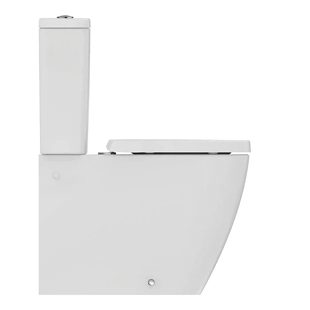 Ideal Standard I.Life S Compact 6/4 Litre Rimless Close Coupled Back To Wall WC + Soft Close Seat 6 Ideal Standard I.Life S Compact 6/4 Litre Rimless Close Coupled Back To Wall WC + Soft Close Seat - Image 4
