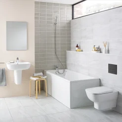 Ideal Standard Studio Echo Toilet + Concealed WC Cistern With Wall Hung Frame (Black Flush Plate)