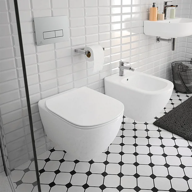 Ideal Standard Tesi AquaBlade Toilet + Concealed WC Cistern With Wall Hung Frame 4 Ideal Standard Tesi AquaBlade Toilet + Concealed WC Cistern With Wall Hung Frame - Image 2