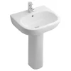 Ideal Standard Jasper Morrison 55cm 1TH Basin & Pedestal -Croydex shop jas55f l