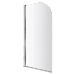 Arezz J-Shaped Shower Bath (1700mm With Screen + Curved Panel) -Croydex shop jshapedshowerbath d2