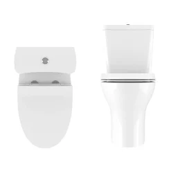 Crosswater Kai Compact Close Coupled Toilet + Soft Close Thin Seat -Croydex shop kaiwc1 d2