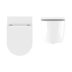 Crosswater Kai X Wall Hung Pan + Soft Close Thin Seat -Croydex shop kaixwc3 d1