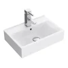 Victorian Plumbing Kyoto Cloakroom Suite (450 Counter Top Basin + Close Coupled Toilet) -Croydex shop kcs01th da