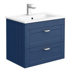 Keswick Blue Wall Hung 2-Drawer Vanity Unit + Toilet Package 10 Keswick Blue Wall Hung 2-Drawer Vanity Unit + Toilet Package -Croydex shop kesblupk2nd1