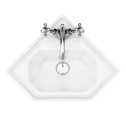 Keswick Traditional Corner Cloakroom Basin 1TH - 420 X 450mm