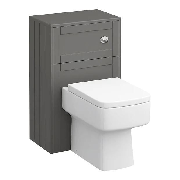 Keswick Grey Wall Hung 2-Door Vanity Unit + Toilet Package 7 Keswick Grey Wall Hung 2-Door Vanity Unit + Toilet Package - Image 5