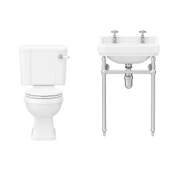 Keswick Traditional En Suite Bathroom Suite (900 X 900mm Enclosure) -Croydex shop kestes9d3