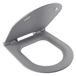 BagnoDesign Koy Matt Grey Rimless Wall Hung Toilet With Soft Close Seat