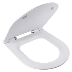 BagnoDesign Koy Matt White Rimless Wall Hung Toilet With Soft Close Seat