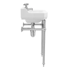 Keswick Traditional 500mm Basin & Chrome Wash Stand 13 Keswick Traditional 500mm Basin & Chrome Wash Stand -Croydex shop kt51thw d4