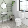 Keswick Traditional 515mm Cloakroom Basin 2TH & Chrome Wash Stand -Croydex shop ktcb2thwnd1