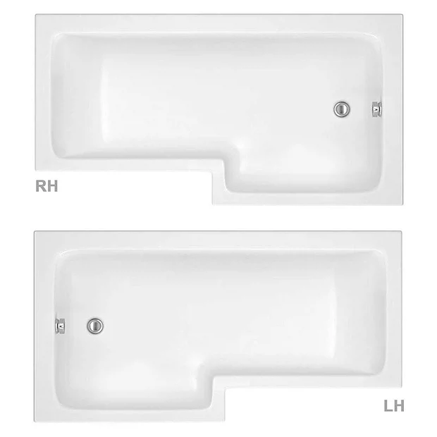 Milan Bathroom Milan Shower Bath - 1500mm L Shaped + Acrylic Panel 3 Milan Bathroom Milan Shower Bath - 1500mm L Shaped + Acrylic Panel