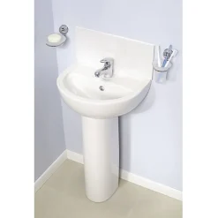 VitrA - Layton Basin And Pedestal - 1 Tap Hole