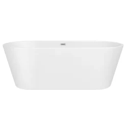 Klyn Bathroom Brooklyn 1700 X 800mm Double Ended Freestanding Bath Matt White -Croydex shop lbt25mw d1