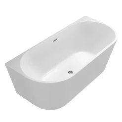 Victorian Plumbing Apollo Back To Wall Modern Curved Bath (1700 X 800mm) 10 Victorian Plumbing Apollo Back To Wall Modern Curved Bath (1700 X 800mm) -Croydex shop lbt40w n d