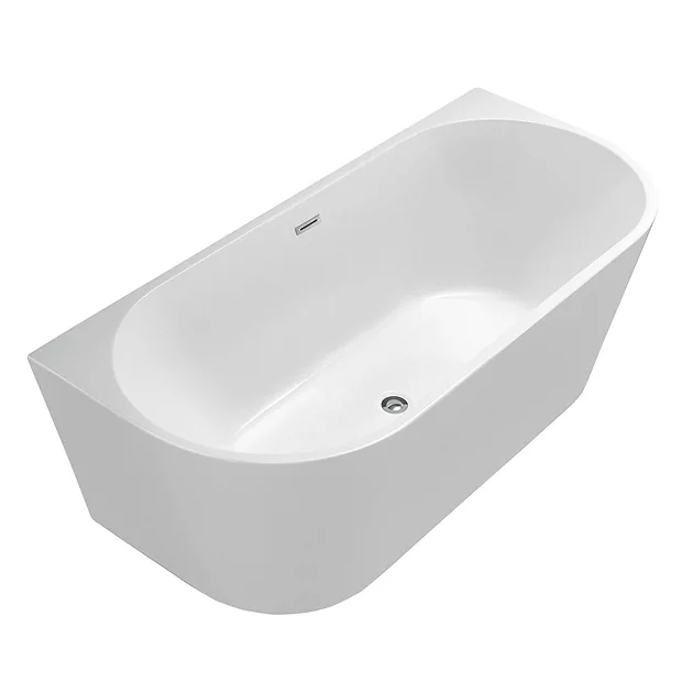 Victorian Plumbing Apollo Back To Wall Modern Curved Bath (1700 X 800mm) 5 Victorian Plumbing Apollo Back To Wall Modern Curved Bath (1700 X 800mm) - Image 3